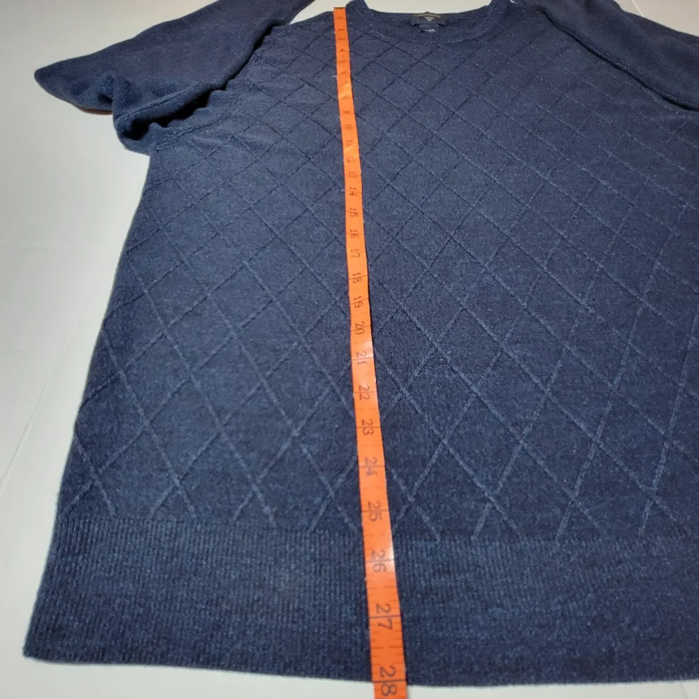 💚 Dockers Pullover Knit Sweater Men's Size‎ XL Long Sleeve Blue Diamond Crew - Picture 6 of 7